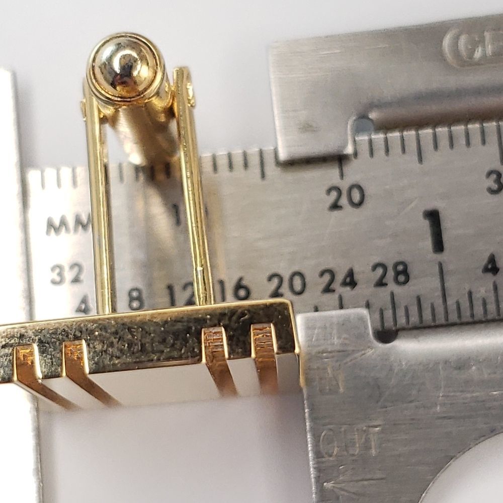 SENATOR Gold Cufflinks - Picture 3 of 12